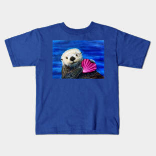 Valentine Otter Kids T-Shirt